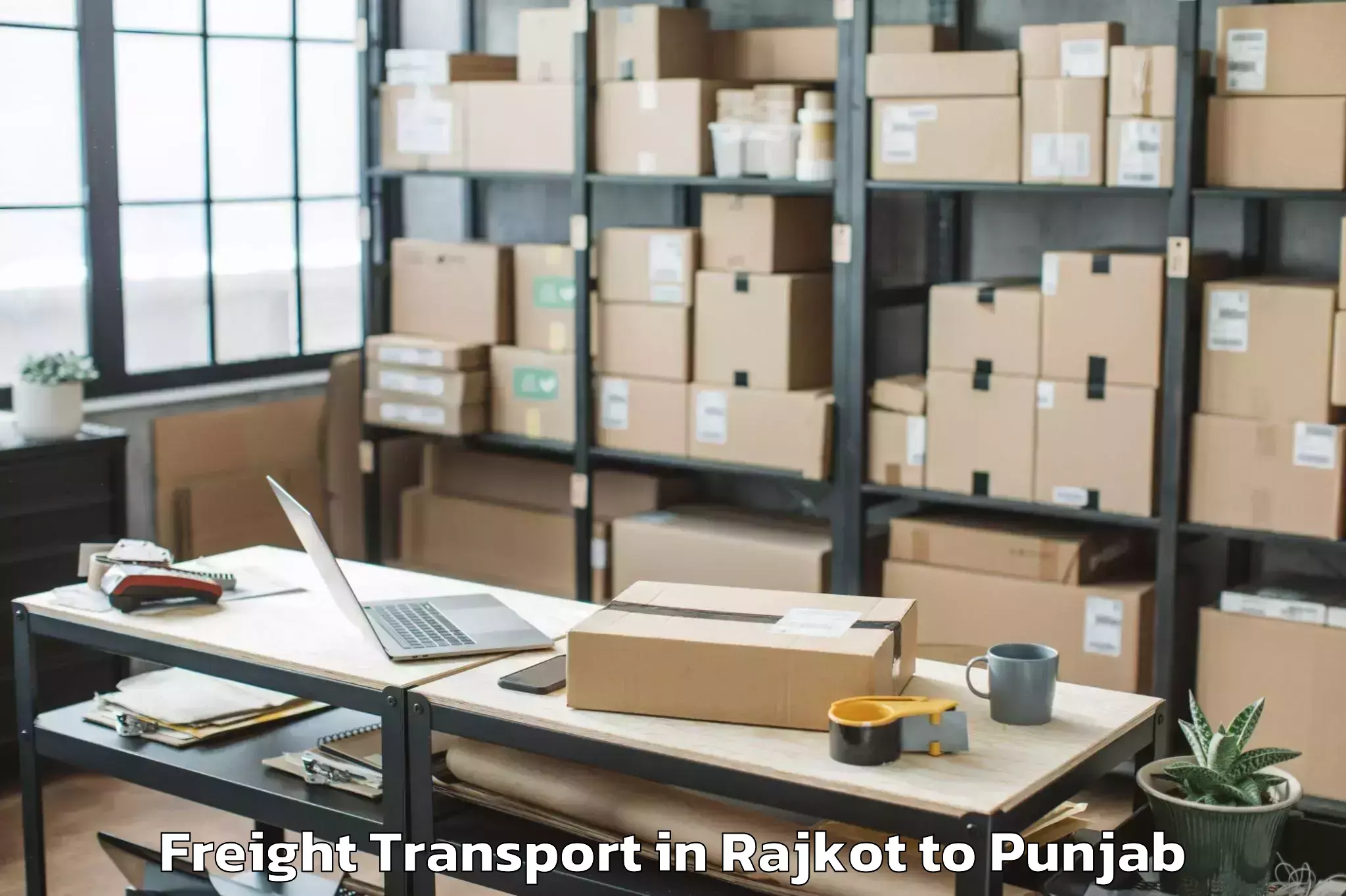 Hassle-Free Rajkot to Ghanaur Freight Transport